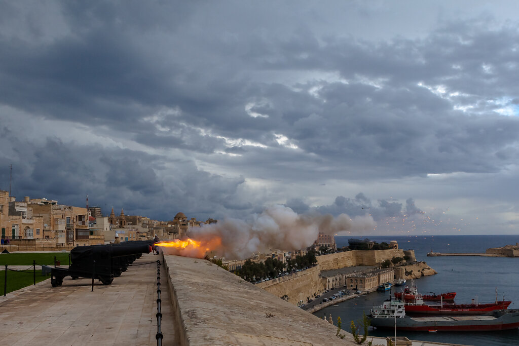 Upper Barrakka Gardens, Valletta (Malta) Saluting Battery