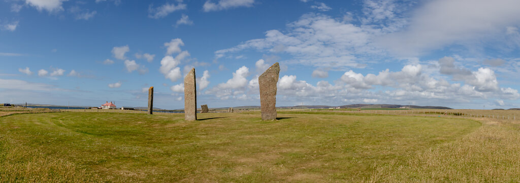 Stehende Steine von Stenness / Orkney Inseln (Standing stone of Stenness / Orkney Islands)