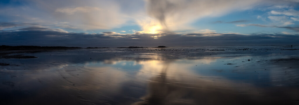 Sonnenuntergang am Weststrand von Rømø